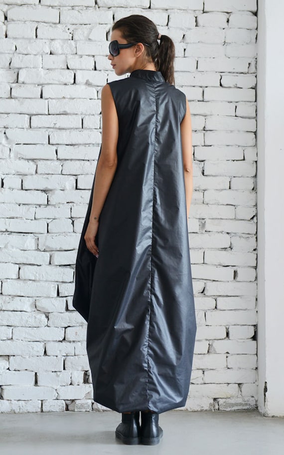 Maxi Black Dress / Black Kaftan Dress / Maxi Pocket Dress / | Etsy
