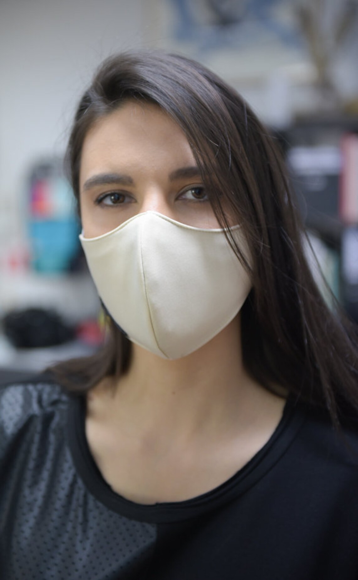 NEW Beige Protective Mask/Double Layer Face Mask/Washable Etsy