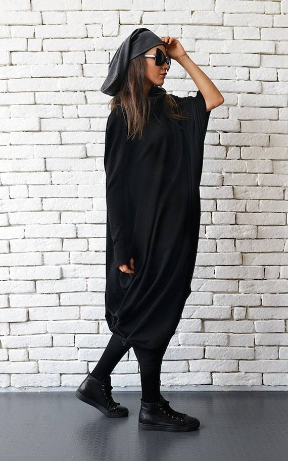 CAINEE 　Oversized maxi dress　black il_fullxfull.657019423_ix0p.jpg