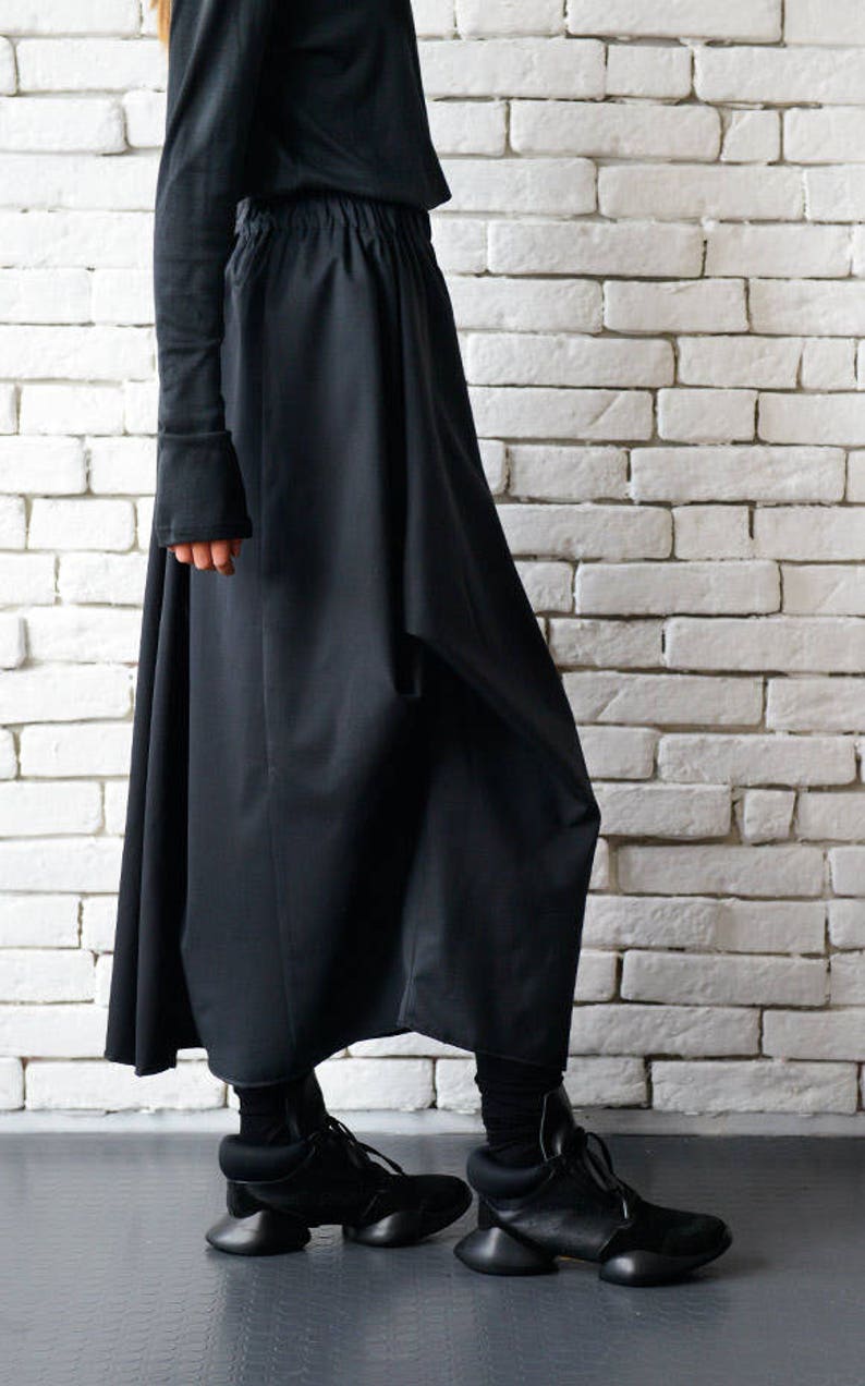 Asymmetric Skirt / Plus Size Maxi Skirt / Minimal Clothing / Etsy