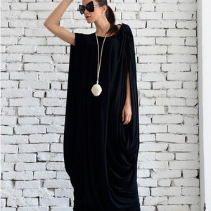 Plus Size Kaftan / Black Kaftan / Full Length Kaftan / Summer Kaftan / Kaftan Maxi Dress / Plus Size Boho Dress / Maternity Maxi Dress