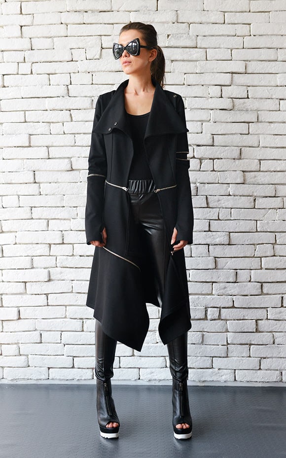 Asymmetric Trench - Etsy Asymmetric Trench - Etsy