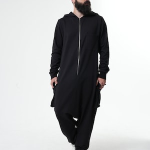 NEW Hooded Jumpsuit / Mens Jumpsuit / Wide Leg Jumpsuit