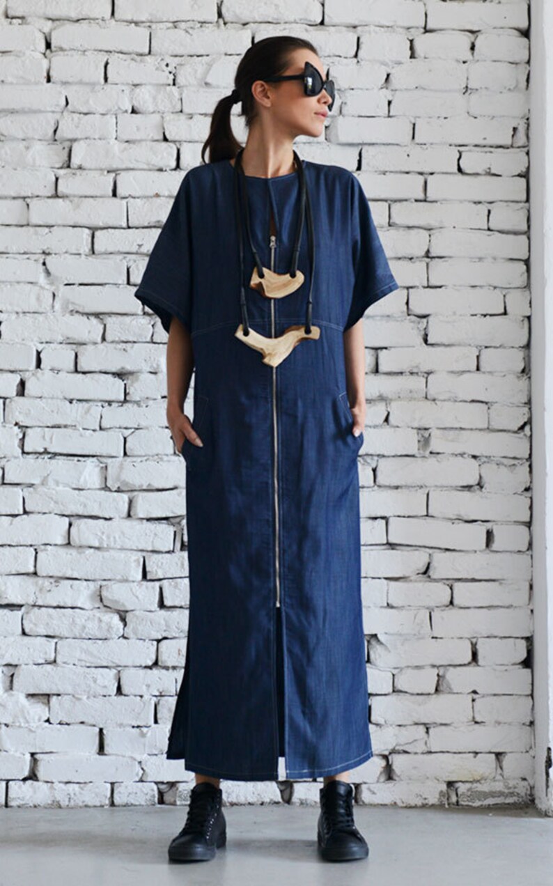 plus size denim tunic dress