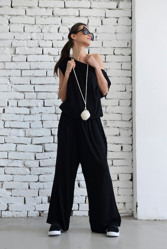 Black sales loose overalls Black sales loose overalls