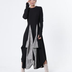 two tone long sleeve dress Product Questions Kate Middle Inspired Two-tone Pleated Long Sleeves Dress