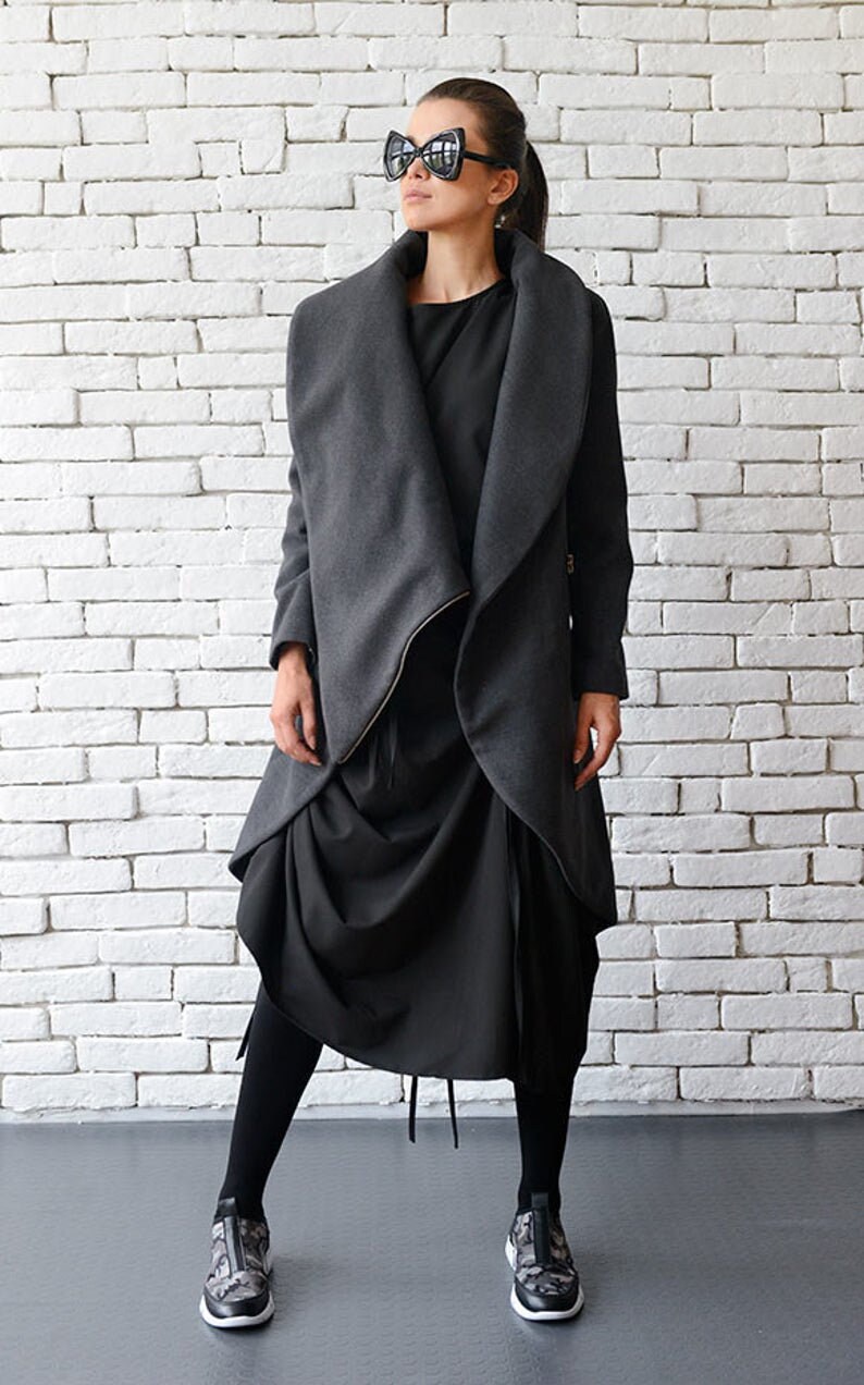 Blue Long Coat/royal Blue Loose Jacket/extravagant Large Etsy