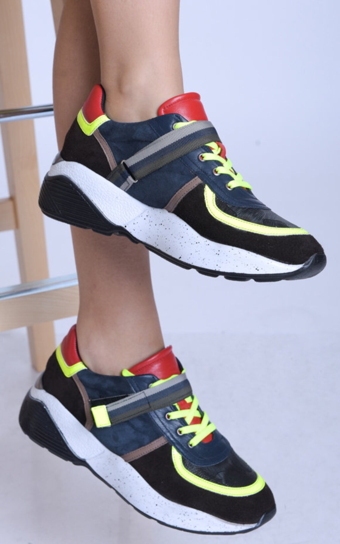 neon laces for running shoes
