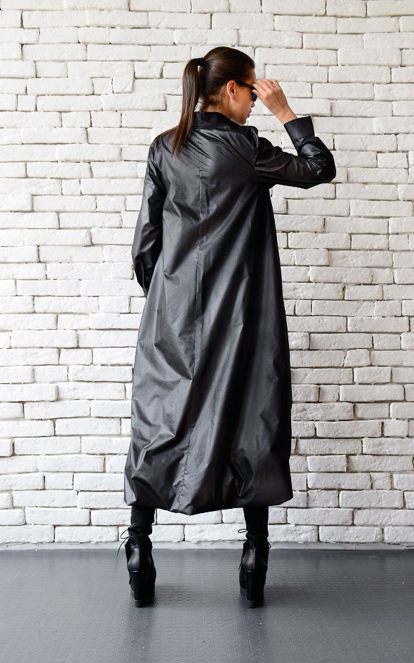 Maxi Black Dress / Long Sleeve Asymmetric Dress / Black Kaftan - Etsy