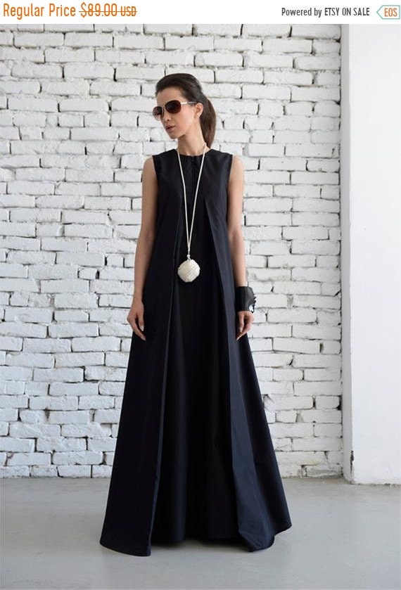 plus black maxi dress