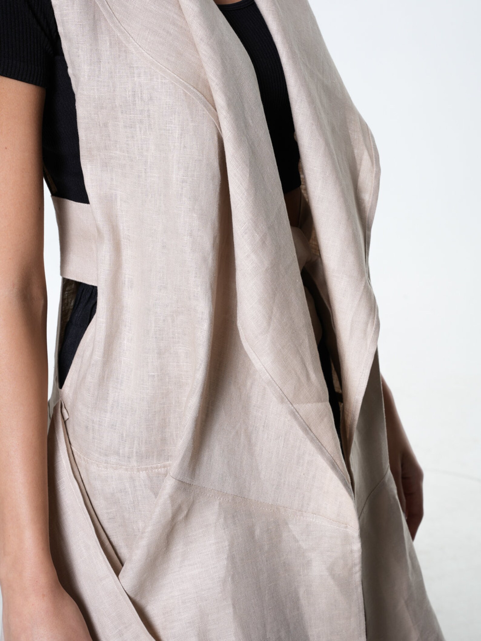 Linen Vest / Linen Vest Women / Sleeveless Linen Tunic / Asymmetric — free download