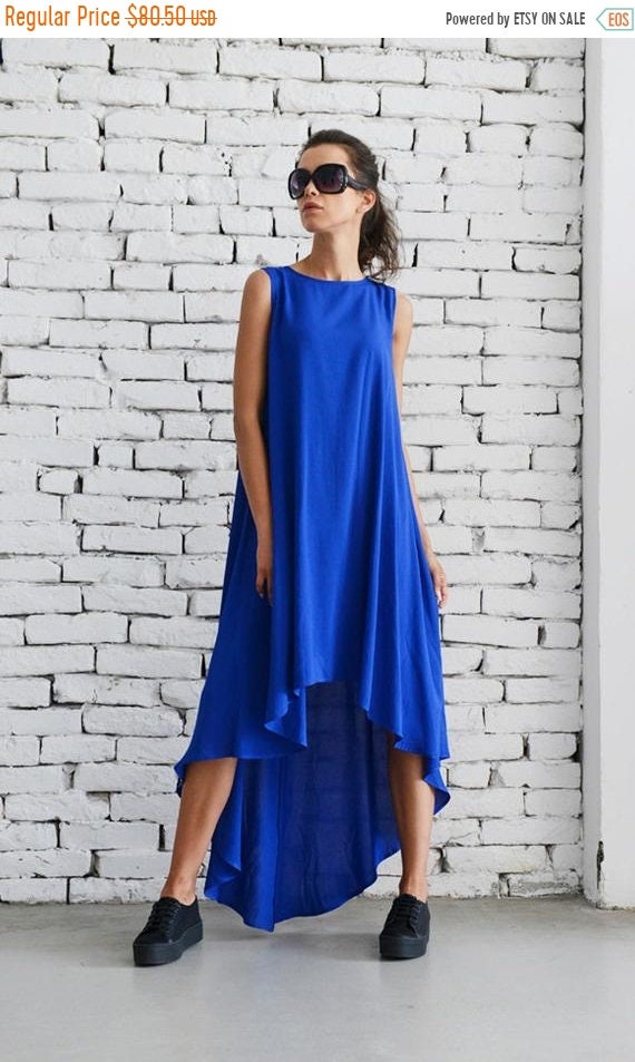 royal blue casual dress plus size