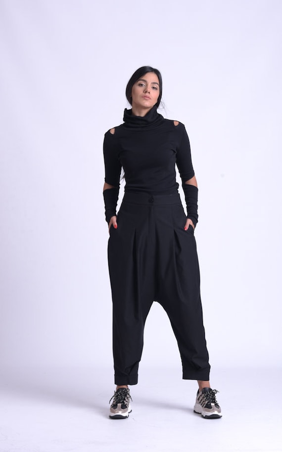 Pantalones negros largos hotsell