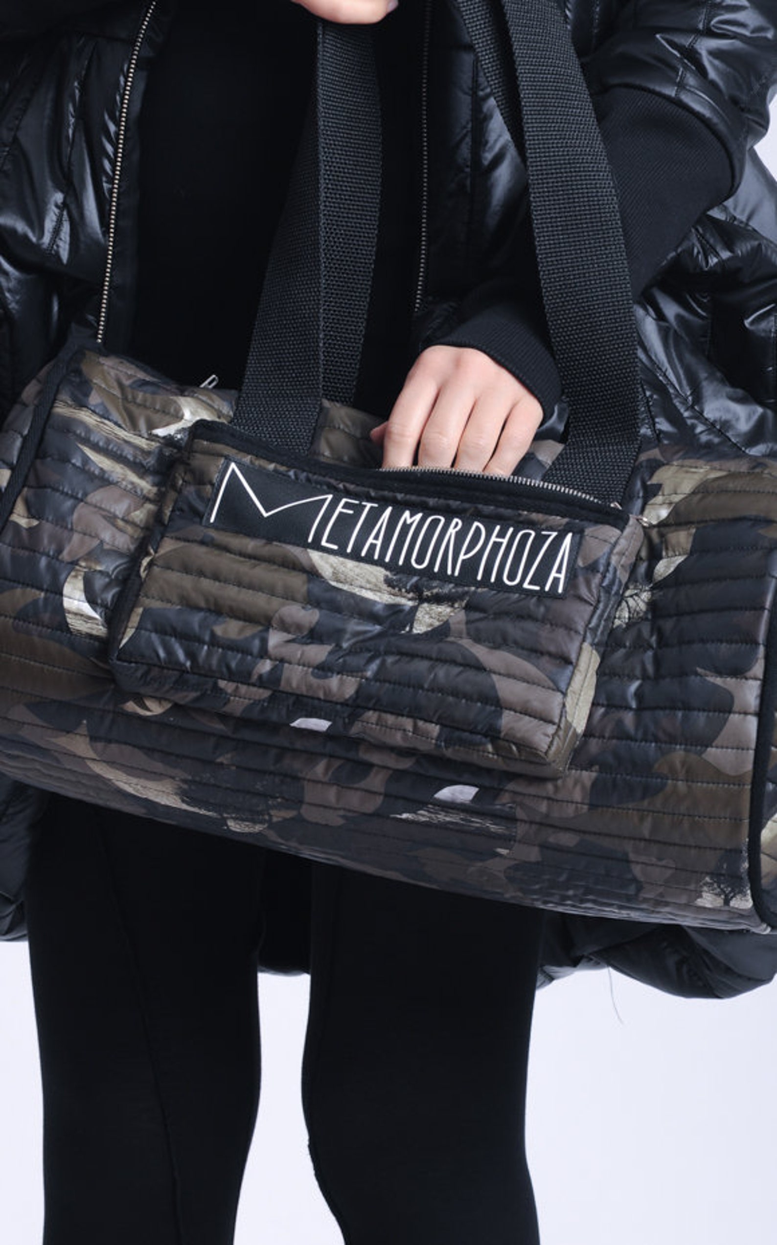 Camouflage Duffle Bag/extravagant Large Handbag/pattern Print Etsy