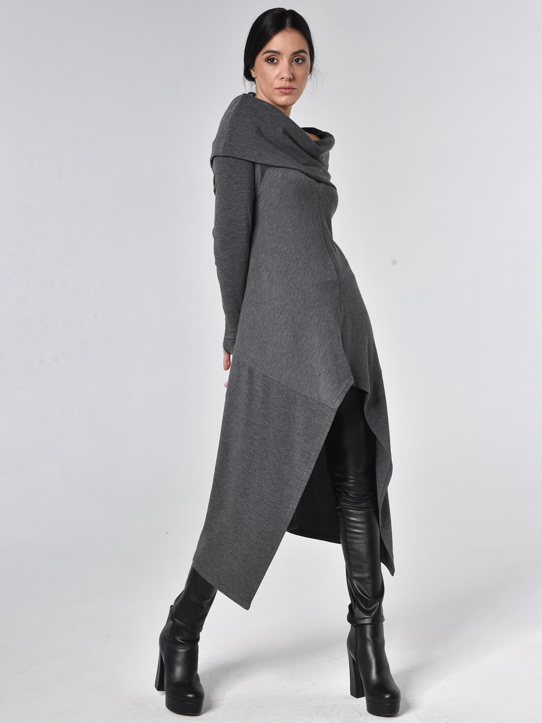 Rosarymoon Slub Knit Asymmetry Tunic - メルカリ