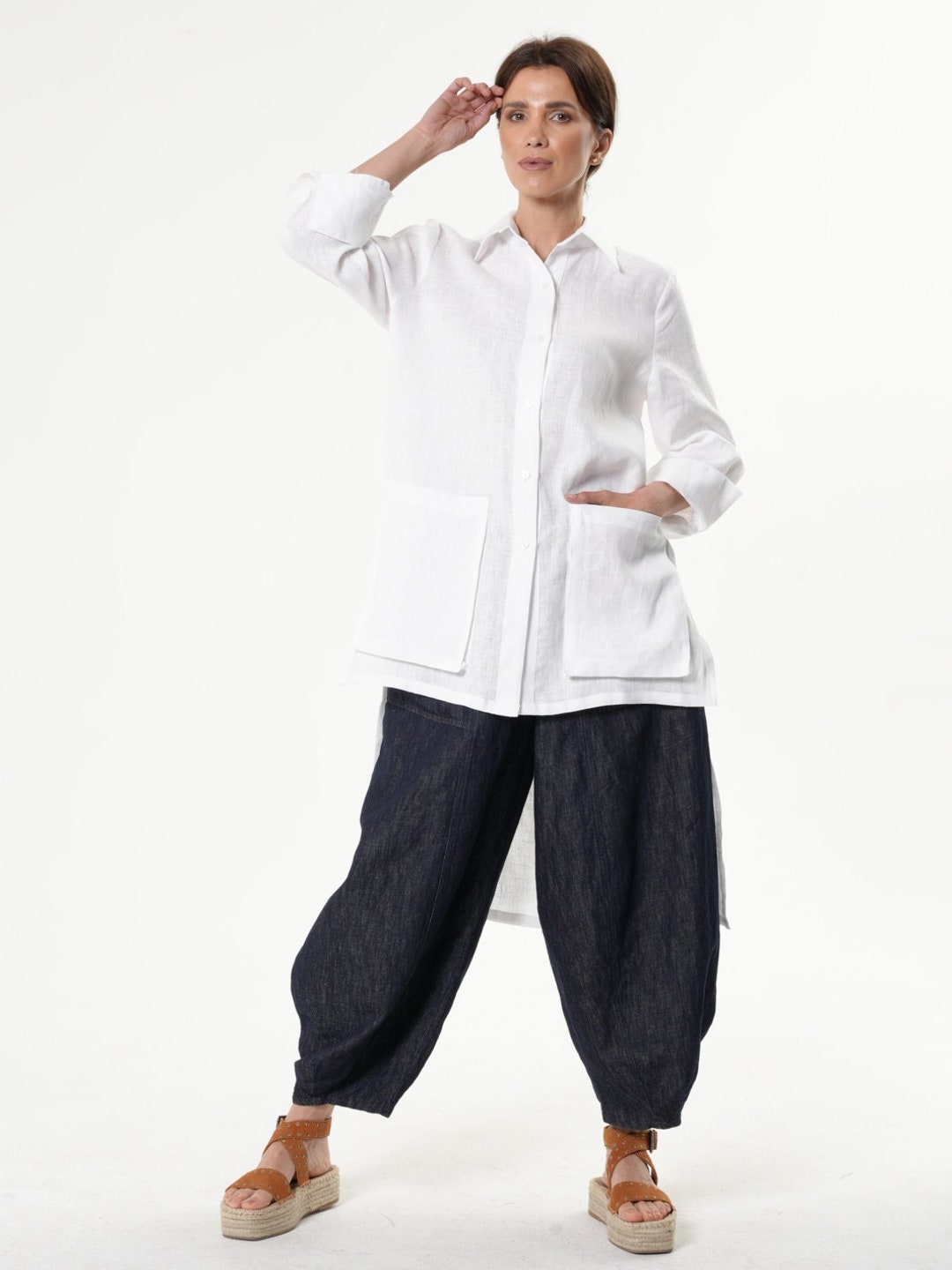 Analogie Linen Shirt - White main image 0