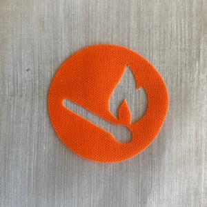 Match Circle Sticker - Fire Supplies Sticker - Survival Supplies Sticker - Backpack Organization - Backpacker Gift - Pouch Labels