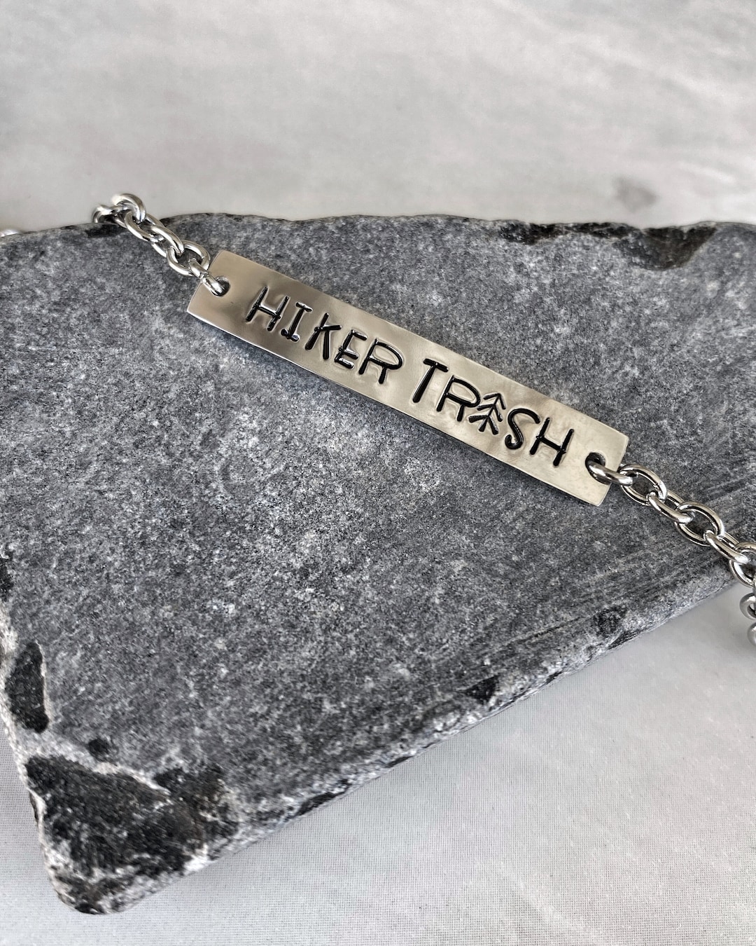 Hiker Trash Stainless Steel Bracelet - Stainless Steel Hiker Bracelet ...