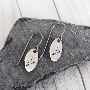 Leo Earrings - Leo Jewelry - Zodiac Sign Earrings - Constellation Earrings - Zodiac Jewelry - Stainless Steel Earrings - Celestial Jewelry
