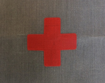 First Aid Kit Sticker - Red Cross Sticker - FAK Pouch Sticker - Backpack Organization - Backpacking Gear - Hiking Gear