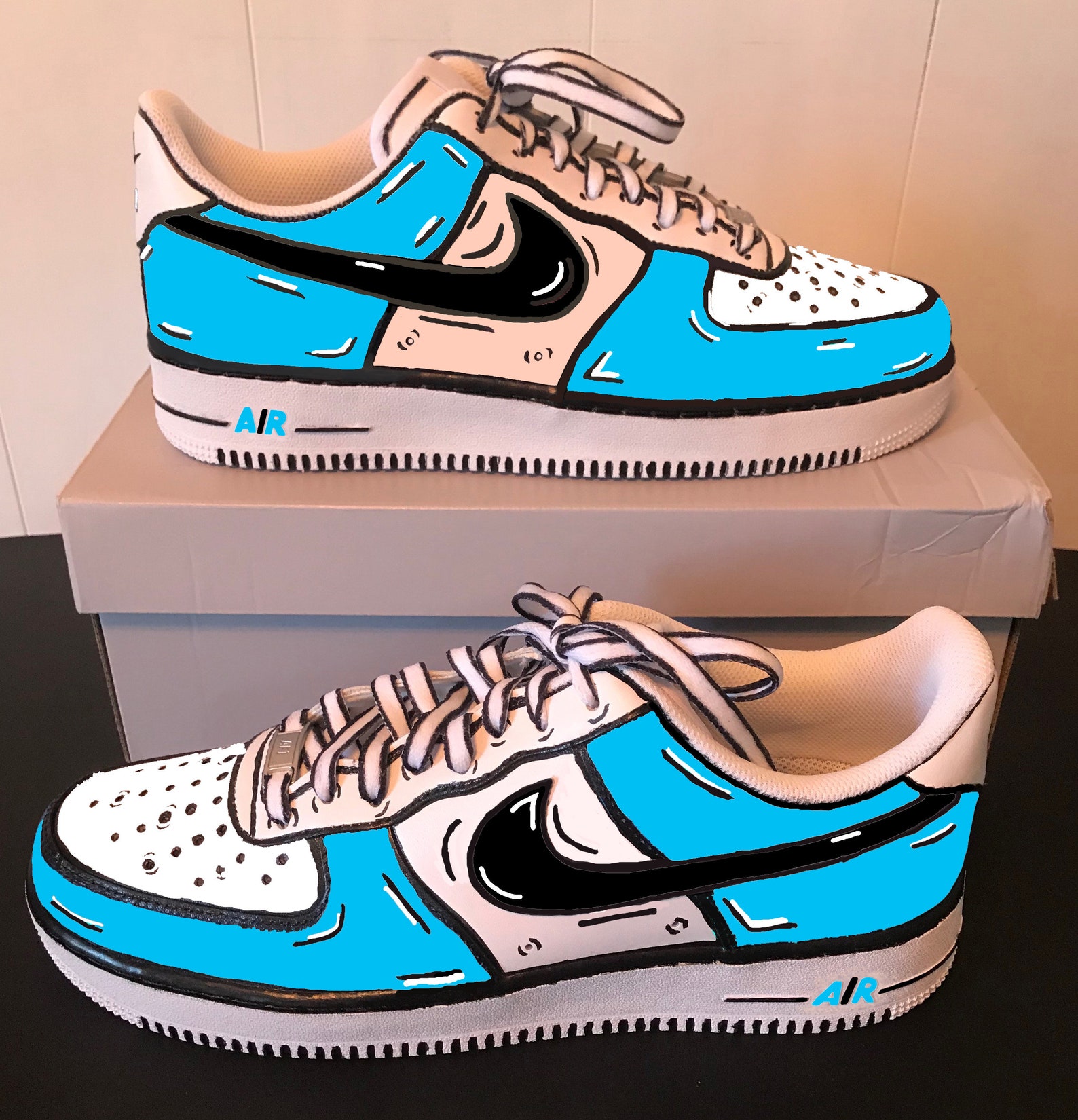 nike air force 1 cartoon custom