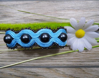 bracelet , soutache, soutache bracelet, dangle, boho, handembroidered jewelry, soutache technique, gift for her, ethnic style, handmade