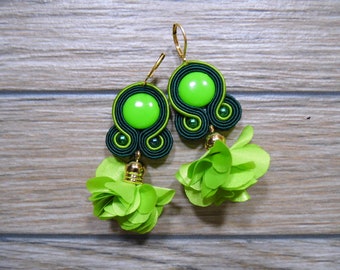 boucles d'oreilles soutache