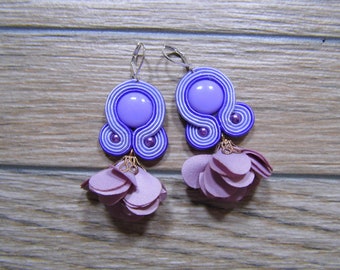 boucles d'oreilles soutache