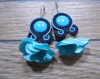 boucles d'oreilles soutache