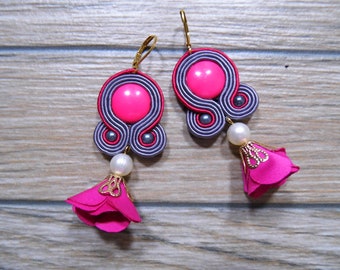 boucles d'oreilles soutache