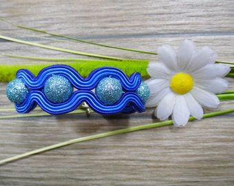 Bracciale, soutache, bracciale soutache, penzolare, boho, gioielli handemricamati, tecnica soutache, regalo per lei, stile etnico, fatto a mano