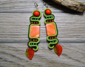 colorful soutache earrings