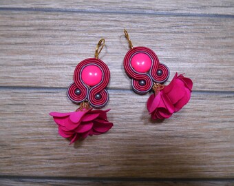 boucles d'oreilles soutache