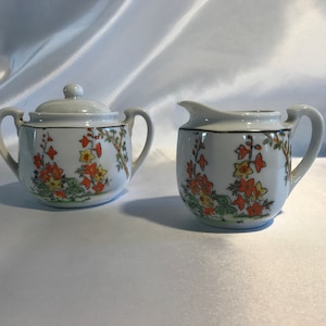 Vintage Japan Sugar and Creamer Set