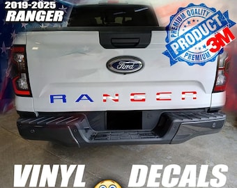 Ford Ranger USA tailgate Decals - 3M Premium Quality, Fits 2019-2023