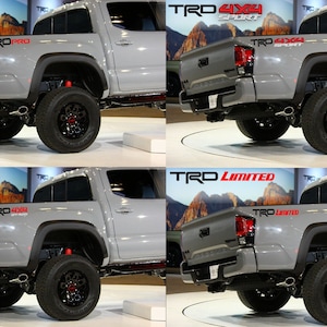 Toyota Tacoma or Tundra PAIR of Decal Stickers Trd Pro / Trd 4x4 Sport / Trd 4x4 Off Road / Trd Limited