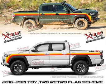 Toyota Tacoma TRD Pro/ 4x4/ 4x4 off road/ Retro Side Stripe Toyota Tacoma TRD Pro/ 4x4/ 4x4 off road/ Retro Side Stripe