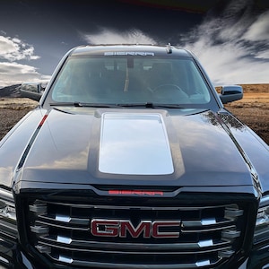 GMC Sierra Hood Decals, stickers, adhesives, high quality vinyl, waterproof, installation kit