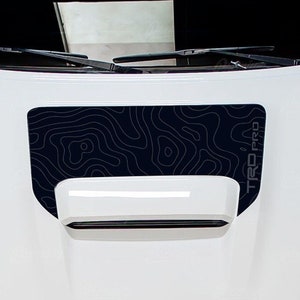 Fits TRD Toyota Tacoma Pro Hood Decal Lasts 7+ High Quality black matte, TRD Pro, racing development