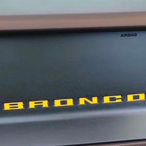 Fits 2021+ Ford Bronco Dashboard/Glovebox 3M Decal Inlays