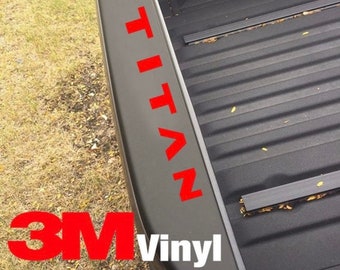 Fits 2016-2019 Nissan Titan Tailgate Top Rail 3M Letter Decals