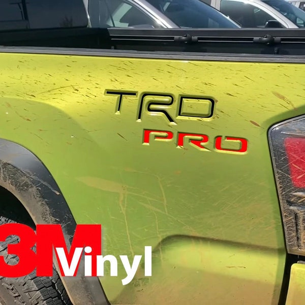 Fits 2022+ Toyota Tacoma TRD PRO Bed Insert Decals/Stickers