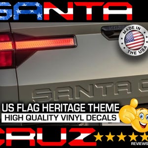 Fits 2021-2024  Hyundai SantaCruz Tailgate Decal/Sticker Inlays