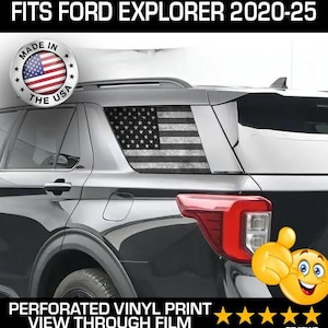 Fits Ford 2020-24 Explorer Window Decal Overlay