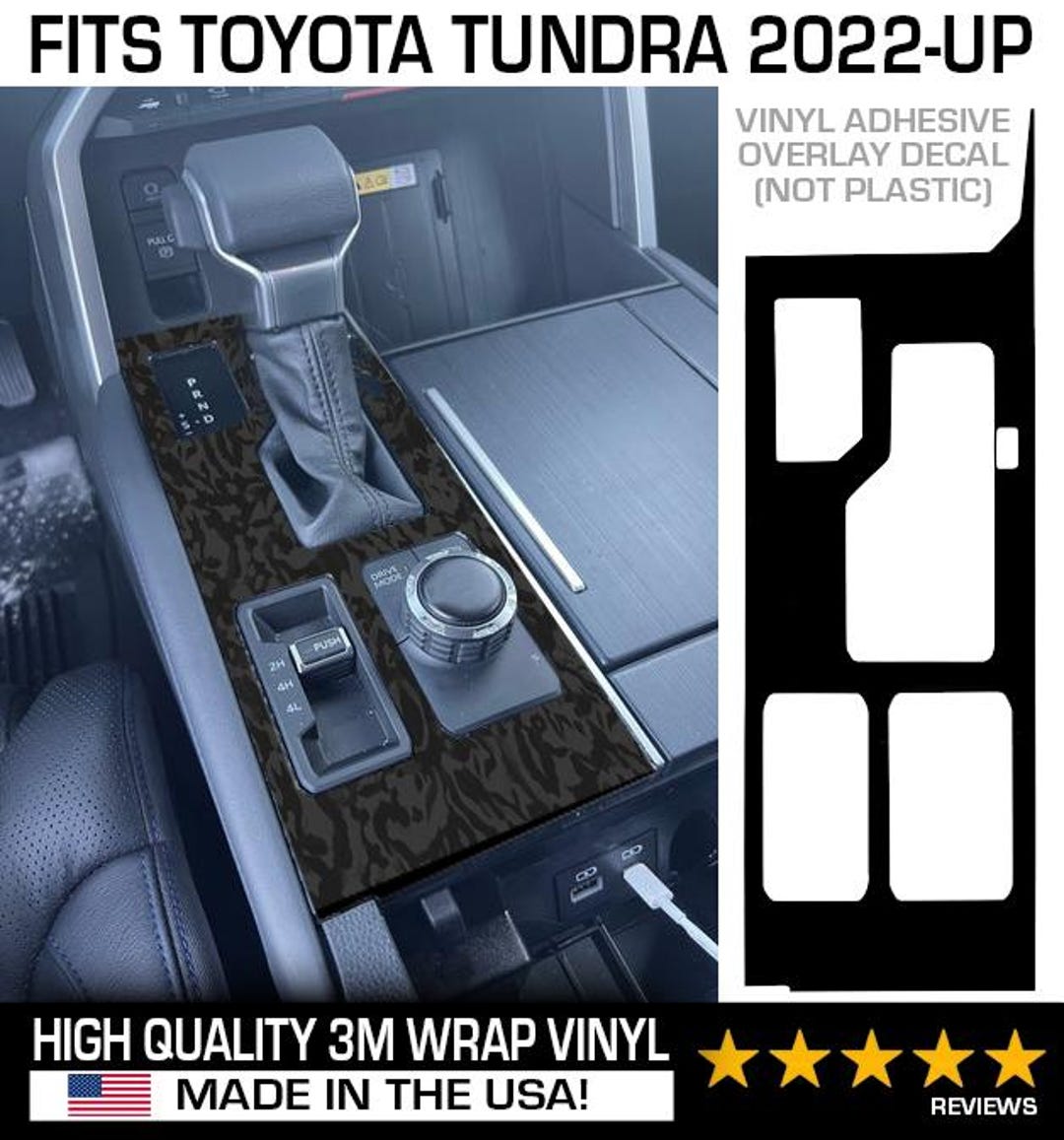 Tundra TRD Pro Center Console 3M Vinyl Decals, 2022+ - Etsy