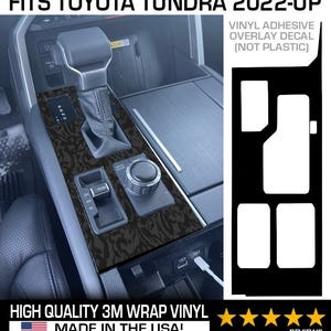 Tundra TRD Pro Center Console 3M Premium Decals, Fits 2022+