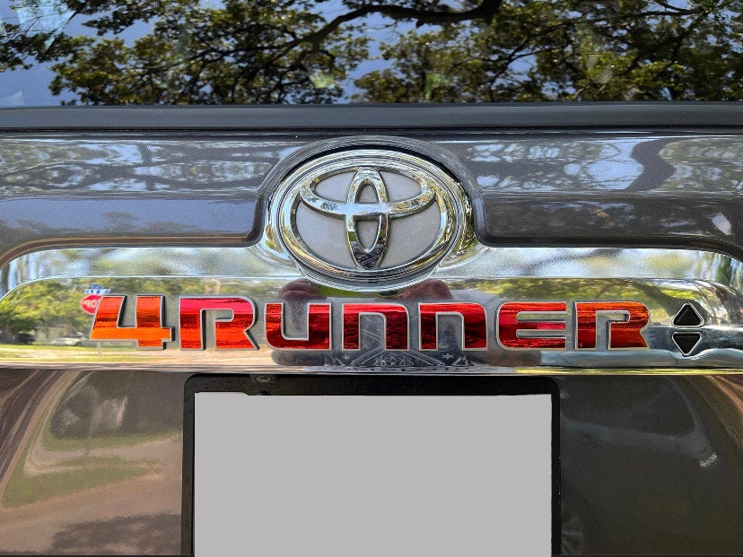 Fits 2010-2022 Toyota 4runner Rear Emblem 3M Decal Overlay - Etsy