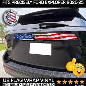 Fits Ford 2020-24 Explorer &quot;Decal&quot; Overlay for tailgate Emblem