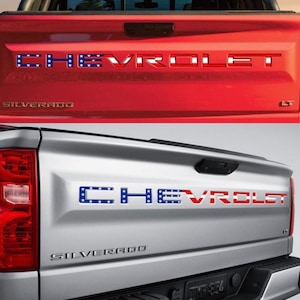 Fits 2019-2024 3M Chevrolet Silverado Tailgate Decal/Sticker Inlays