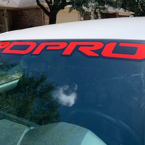 Fits Toyota Tacoma TRD Pro Windshield Vinyl Decals